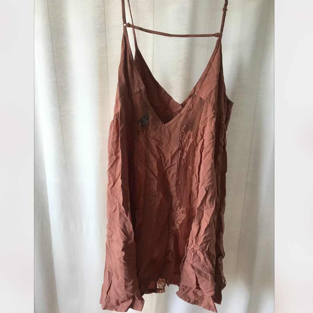 Blush Tank Sundress with Lace Detail